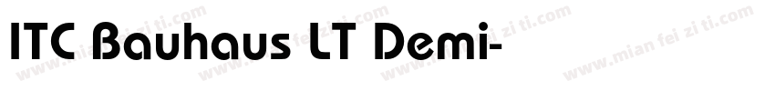 ITC Bauhaus LT Demi字体转换